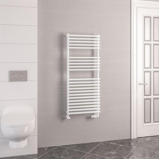 Eastbrook Rowsham 1200 x 500mm Towel Rail Matt White | 89.1390