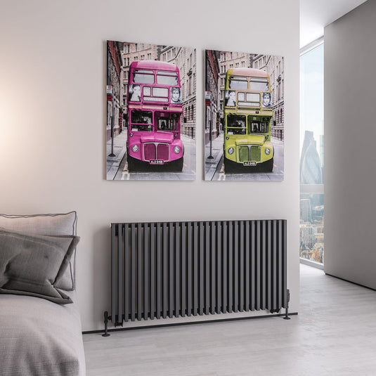 Eastbrook Rowsham 600 x 1180mm Radiator Matt Anthracite | 89.0108
