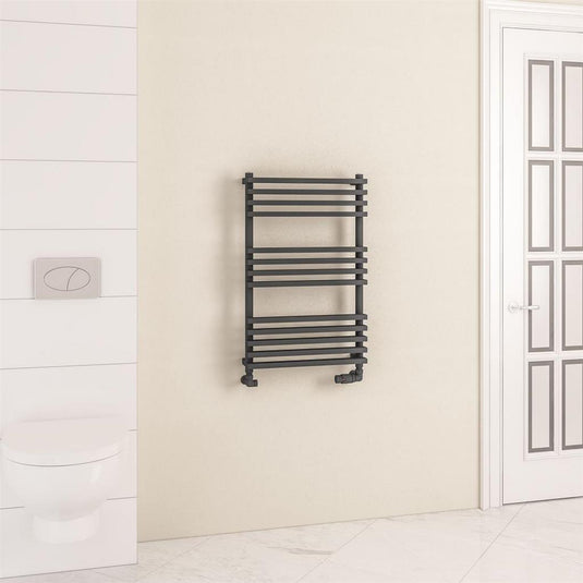 Eastbrook Rowsham 800 x 500mm Towel Rail Matt Anthracite | 89.1394