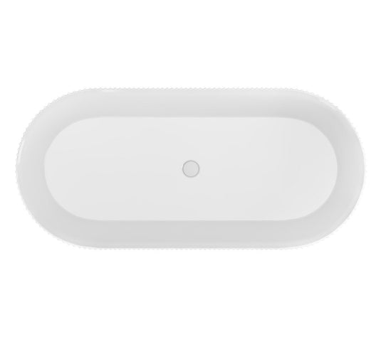 Eastbrook Sandford 1650mm Freestanding Bath (Inc Waste) White | 33.0052