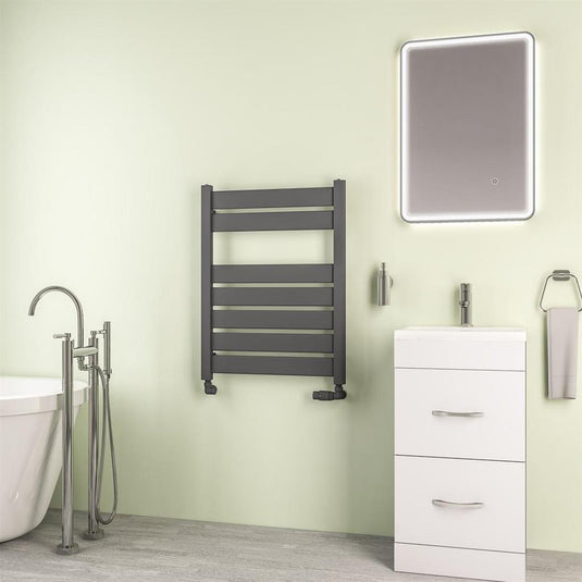 Eastbrook Santero 800 x 600mm Towel Rail Matt Anthracite | 89.1311