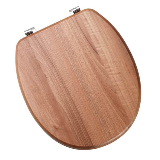 Eastbrook Sherwood Soft Closing Hinged Toilet Seat Light Walnut | 34.01204