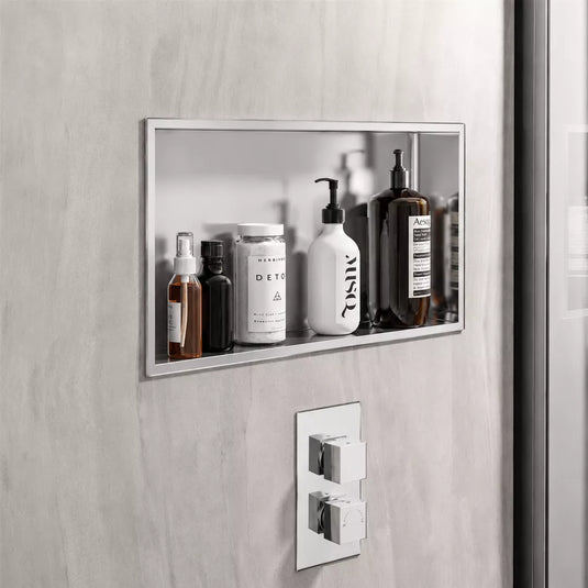 Eastbrook Shower Niche 600x300mm Chrome | 52.702 - Envy Bathrooms Ltd