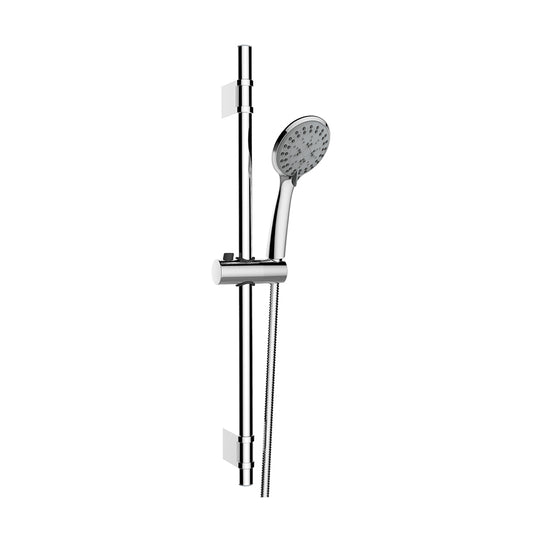 Eastbrook Slim Sliding Riser Kit 640mm Tall Shower Handset Hose Outlet Elbow Chrome | 97.0006