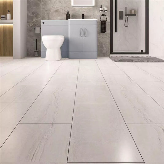 Eastbrook SPC Flooring Tile 606 X 303mm Light Stone | 31.0007 - Envy Bathrooms Ltd