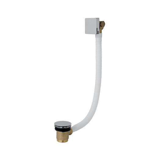 Eastbrook Square Waterfall Bath Filler Tap with Waste Chrome | 93.0035
