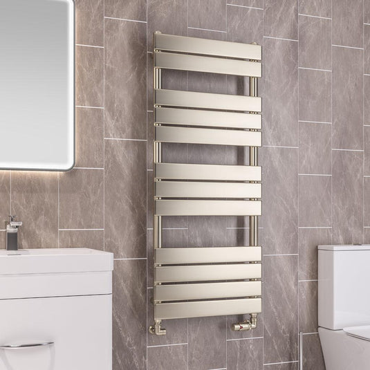 Eastbrook Staverton 1200 x 500mm Tube on Tube Towel Radiator Brushed Brass | 41.0375
