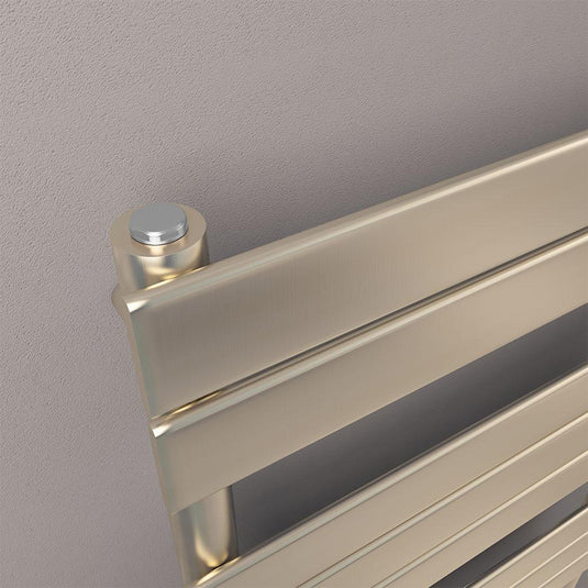 Eastbrook Staverton 1200 x 600mm Tube on Tube Towel Radiator Brushed Brass | 41.0376