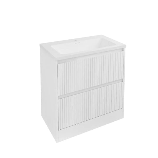 Eastbrook Stockton 80cm Floorstanding Drawer Vanity Unit High Gloss White | 37.2108 - Envy Bathrooms Ltd