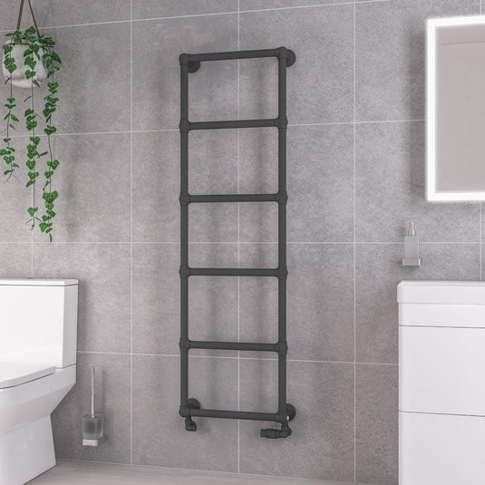 Eastbrook Stour 1550 x 500mm Towel Rail Matt Anthracite | 41.0441