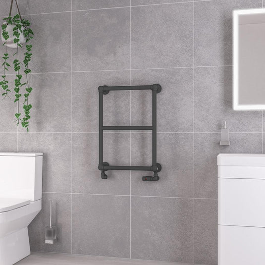 Eastbrook Stour 690 x 500mm Towel Rail Matt Anthracite | 41.0437