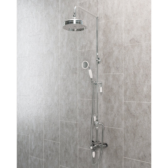 Eastbrook Stratford Traditional Adjustable Height Riser Kit with Diverter & Shower Kit Chrome | 68.0058