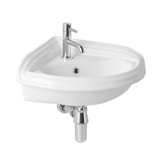 Eastbrook Tamarind 230mm x 400mm Corner Basin White | 26.0024
