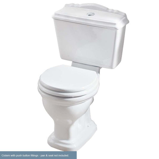 Eastbrook Tamarind Cistern inc Push Button Fittings White | 26.0017