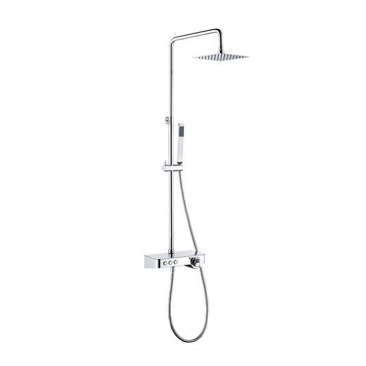 Eastbrook Thermostatic Shower Pole with Built-in Shelf Chrome | 78.0014