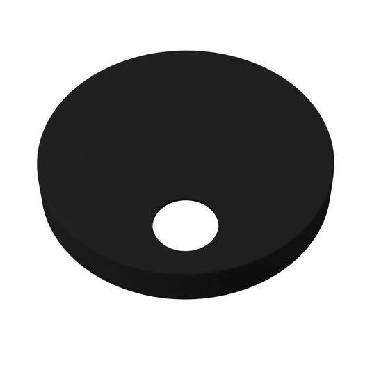 Eastbrook Toilet Seat Hinged Cover Caps & Fixings (60mm) Matt Black | 26.1014