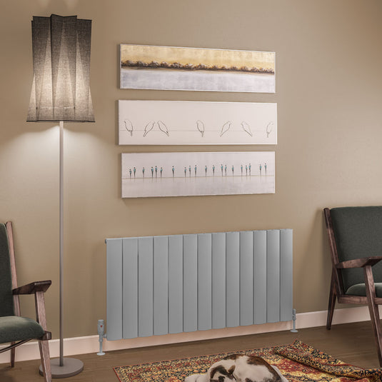 Eastbrook Tordino 600 x 1230mm Aluminium Radiator Matt Grey | 89.1213