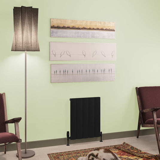 Eastbrook Tordino 600 x 470mm Aluminium Radiator Matt Black | 89.1227