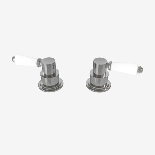 Eastbrook Traditional Deck Mounted Lever Side Valve Handles for Bath Filler Taps (Pair) Chrome | 68.0045