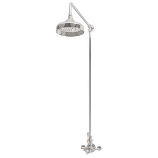 Eastbrook Traditional Thermostatic Exposed Shower Valve with 8" Rose Head - Chrome | 60.2007