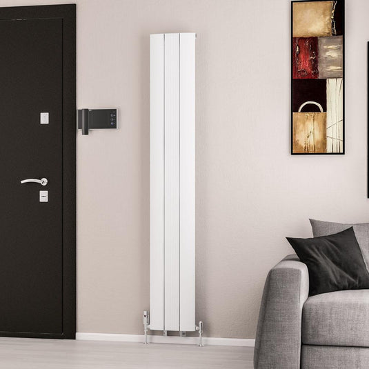 Eastbrook Trent 1800 x 280mm Aluminium Radiator Matt White | 41.0474