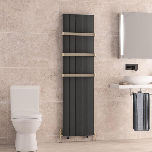 Eastbrook Trent 1800 x 470mm Aluminium Radiator Matt Anthracite | 41.0481