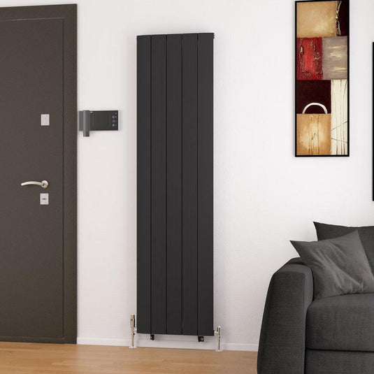 Eastbrook Trent 1800 x 470mm Aluminium Radiator Matt Black | 41.0486