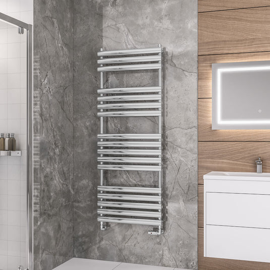 Eastbrook Tunstall 1600 x 600mm Towel Rail Chrome | 89.0052