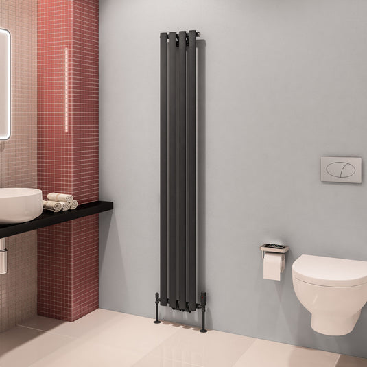 Eastbrook Tunstall 1800 x 280mm Radiator Matt Anthracite | 89.0002