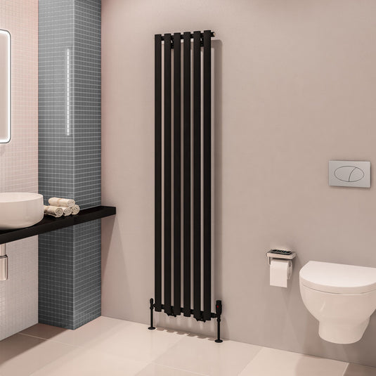Eastbrook Tunstall 1800 x 420mm Radiator Matt Black | 89.0007