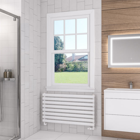 Eastbrook Tunstall 560 x 1000mm Towel Rail Matt White | 89.0025