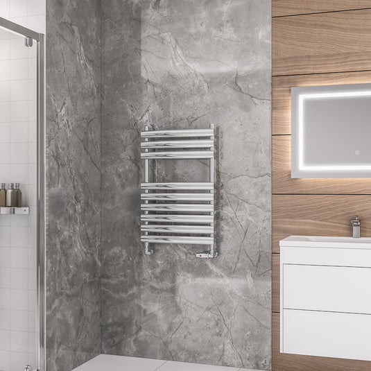 Eastbrook Tunstall 800 x 500mm Towel Rail Chrome | 89.0032