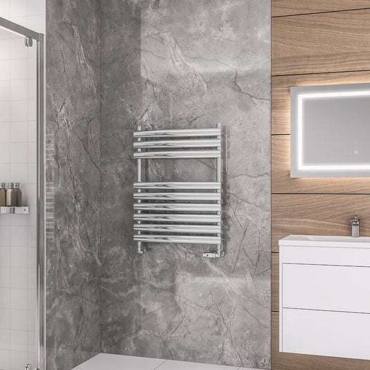 Eastbrook Tunstall 800 x 600mm Towel Rail Chrome | 89.0044