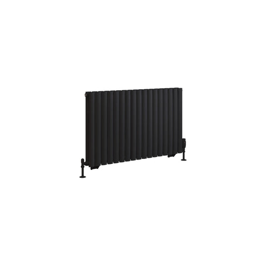 Eastbrook Tunstall Double Radiator 600 x 1002mm Matt Black | 81.0177