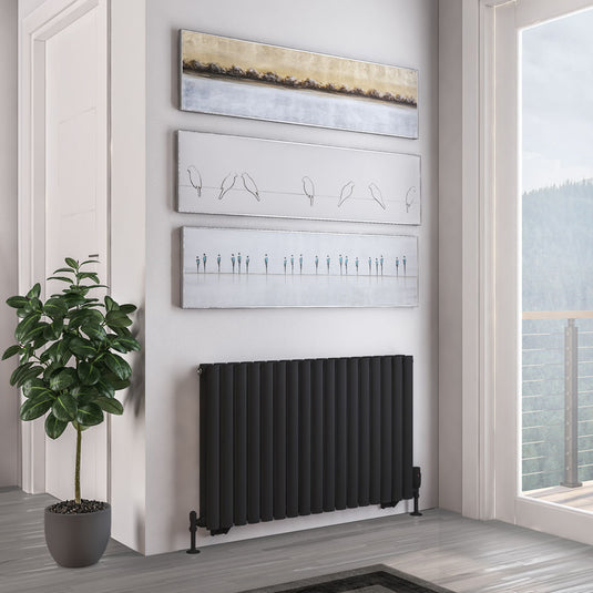 Eastbrook Tunstall Double Radiator 600 x 1002mm Matt Black | 81.0177