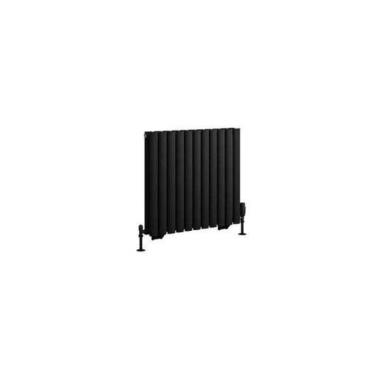 Eastbrook Tunstall Double Radiator 600 x 648mm Matt Black | 81.0204