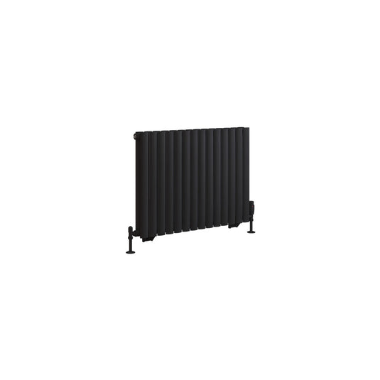 Eastbrook Tunstall Double Radiator 600 x 825mm Matt Black | 81.0176