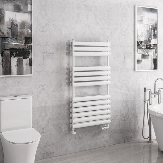 Eastbrook Tunstall Double Towel Rail 1200 x 600mm Matt White | 81.0147