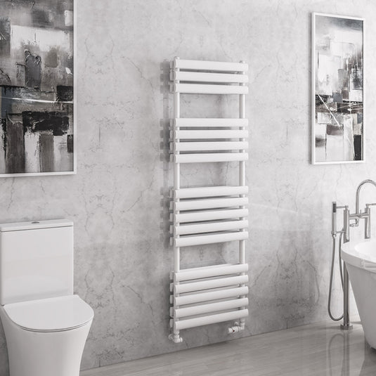 Eastbrook Tunstall Double Towel Rail 1600 x 500mm Matt White | 81.0145