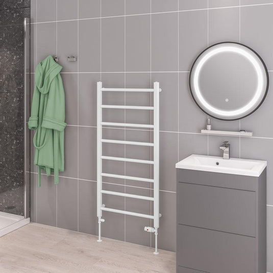 Eastbrook Tuscan 1200 x 600mm Towel Multirail Gloss White | 41.0317