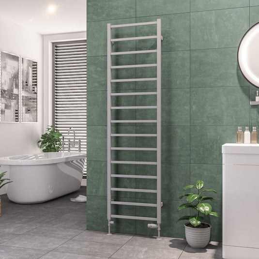 Eastbrook Tuscan 1800 x 500mm Square Towel Rail Matt Grey | 89.1254
