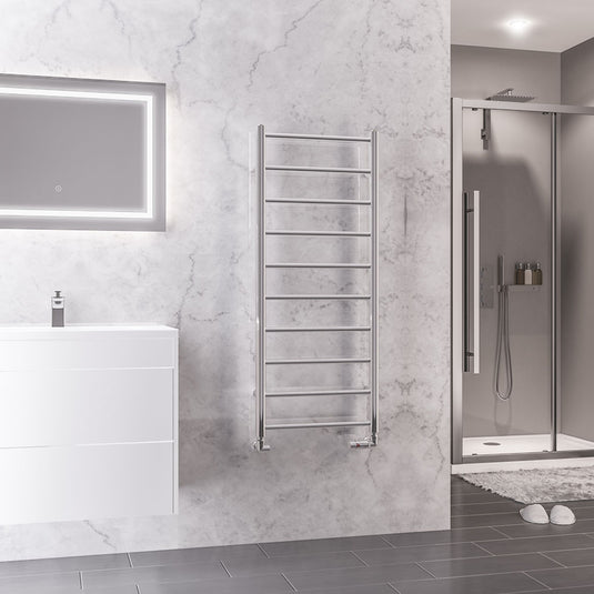 Eastbrook Tuscan Round Towel Rail 1200x500mm Chrome | 89.1598