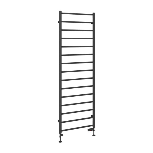 Eastbrook Tuscan Round Towel Rail 1800x600mm Matt Anthracite | 89.1589