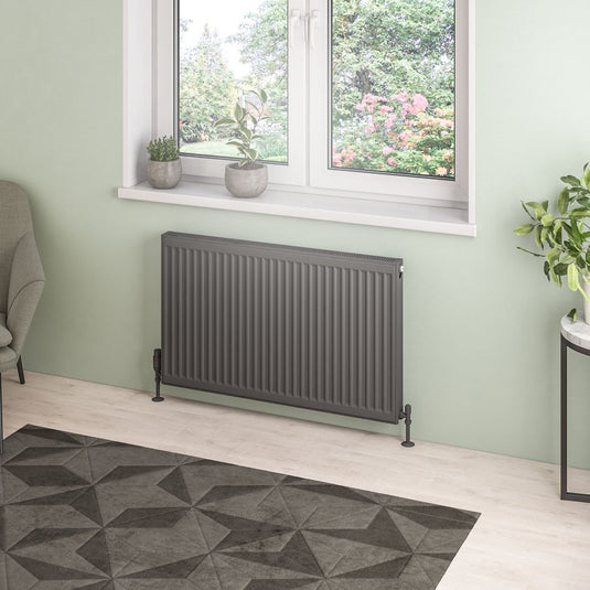 Eastbrook Type 21 600 x 1000mm Compact Panel Radiator Matt Anthracite | 25.0122
