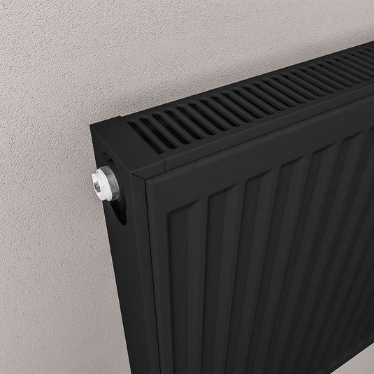 Eastbrook Type 21 600 x 1200mm Compact Panel Radiator Matt Black | 25.0131