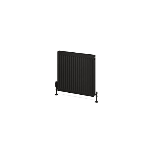 Eastbrook Type 21 600 x 600mm Compact Panel Radiator Matt Black | 25.0128