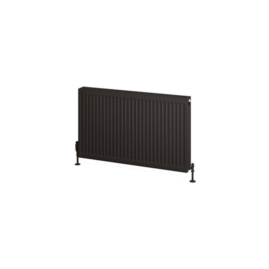 Eastbrook Type 22 600 x 1000mm Compact Panel Radiator Matt Black | 25.0197