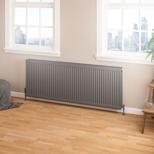 Eastbrook Type 22 600 x 1600mm Compact Panel Radiator Matt Anthracite | 25.0192