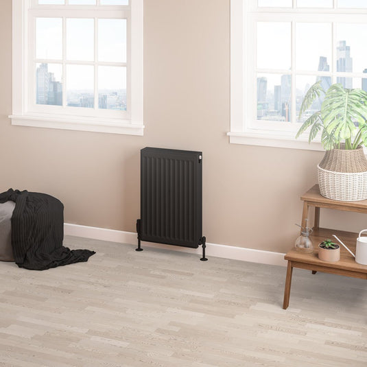 Eastbrook Type 22 600 x 400mm Compact Panel Radiator Matt Black | 25.0194