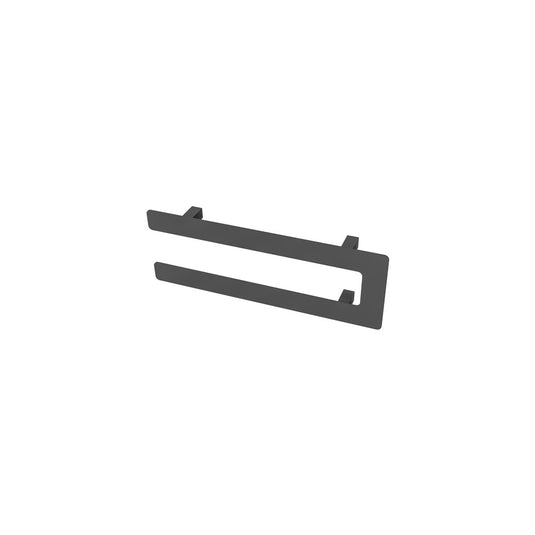 Eastbrook Universal 470mm Double Flat Style Towel Hanger Matt Anthracite | 89.0376
